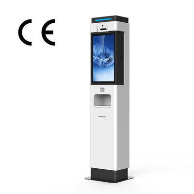 21.5 Inch Lcd Advertising Display Touchless Temperature Screening Kiosk With Face Recognition