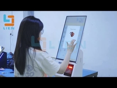 21.5-Zoll-Selbstbestellmaschine mit thermischem Drucker und QR-Scanner Kreditkartenleser