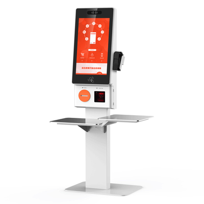 Selbstbedienung Bestellung Kasse Kiosk 21.5 Zoll Touch-Drucker Selbstzahlung Kiosk für Restaurants Lebensmittelgeschäft