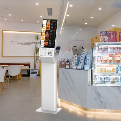 21.5 Zoll Android Linux Windows Touchscreen Selbstbestellung Pos Terminal Digitale Selbstbedienung Zahlung Kiosk