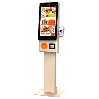 Großhandelskartenzahlungsterminal Maschine mit Drucker und Kartenleser Selbstbedienung Lebensmittelbestellkiosk