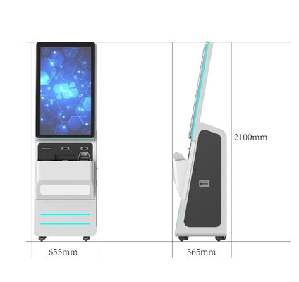 32-Zoll anpassbarer Selbstbedienungs-Kiosk mit Desktop-Installation und Android/Windows/Linux-Betriebssystem